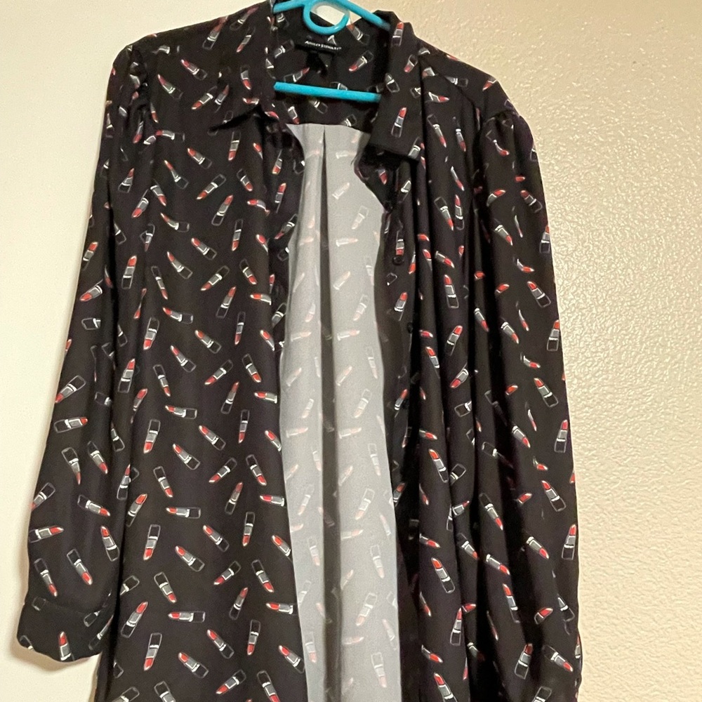 Ashley Stewart Lipstick Blouse 26